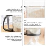 Plastic Flour Sieve Cup with Handle and Fine Mesh Filter for Kitchen Baking - Image 8