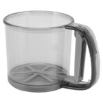 Plastic Flour Sieve Cup with Handle and Fine Mesh Filter for Kitchen Baking - Image 4