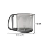 Plastic Flour Sieve Cup with Handle and Fine Mesh Filter for Kitchen Baking - Image 6