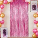 Decorative foil fringe curtain for party