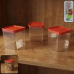 3 Piece Airtight Food Storage Container Set