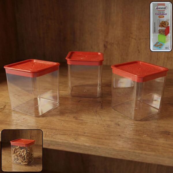 3 Piece Airtight Food Storage Container Set
