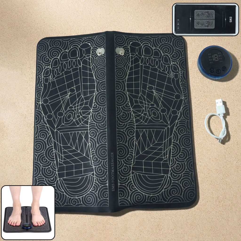 Electric EMS Foot Massage Therapy Mat with Controller