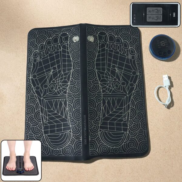 Electric EMS Foot Massage Therapy Mat with Controller