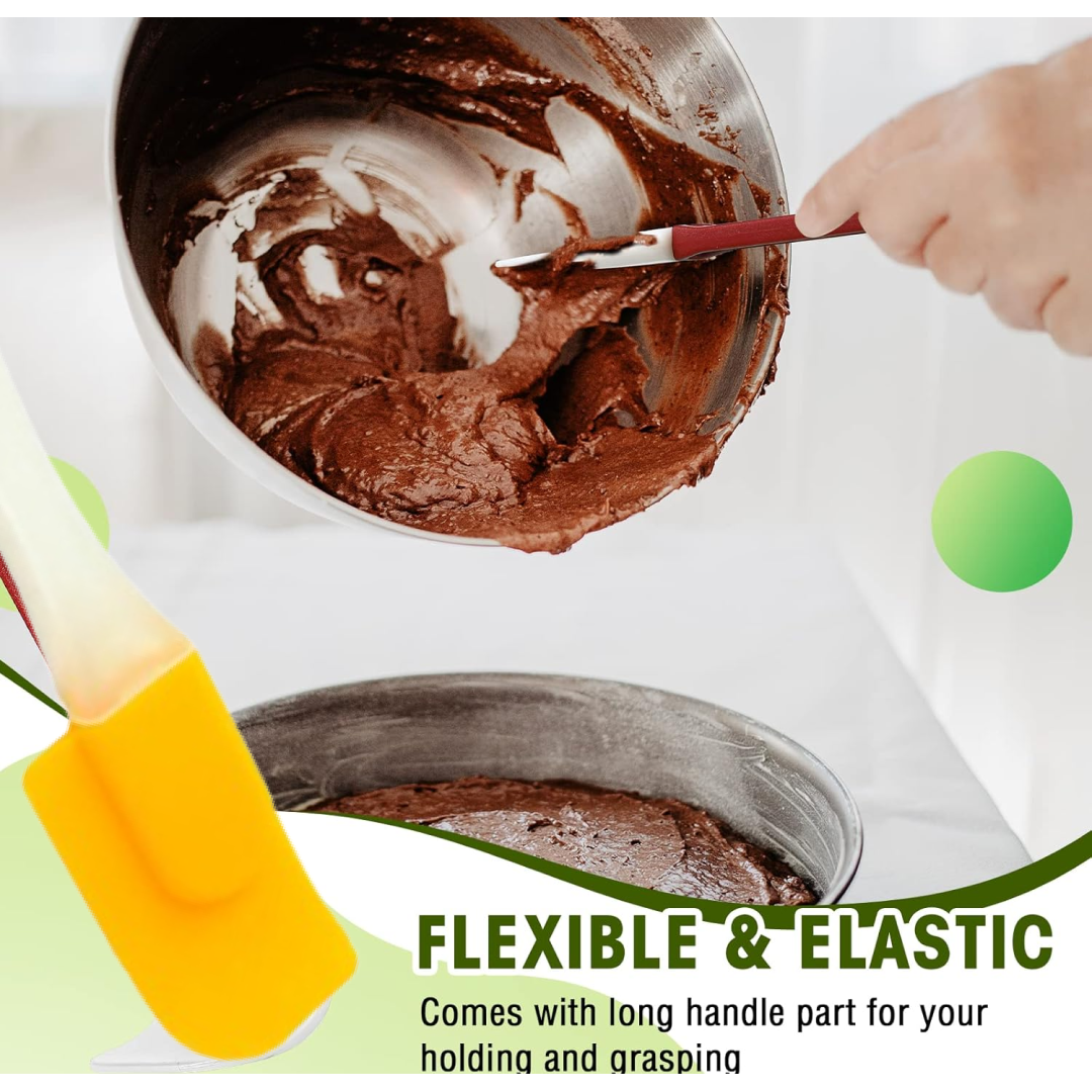 Frame_3_9f4964ba-005d-4ec9-a667-69a113ce9ce3.png Silicone Cooking Spatula for Baking (1 Pc / 18 Cm) - Image 1