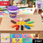 Frisky Dough Modelling Clay Set – 12 Multicolor Dough Sticks with Shape Cutters - Image 2