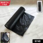 Heavy-Duty Black Garbage Bag Roll for Home & Commercial Waste Disposal (1 Roll) - Image 2