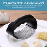 Premium Curved Garlic Press Crusher (1 Pc) - Image 3