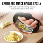 Heavy-Duty Garlic Press Tool with Spoon Set (2 Pc Set) - Image 4