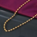 Elegant Gold-Tone Beaded Necklace Chain for Women (1 Pc) - Image 6