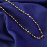 Elegant Gold-Tone Beaded Necklace Chain for Women (1 Pc) - Image 3