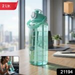 2 Litre Large Capacity Leakproof Sports Water Bottle (1 Pc) - Image 2