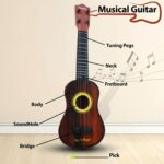 Classic Wooden Ukulele guitar for Kids & Beginners (1 Pc) - Image 3