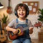 Classic Wooden Ukulele guitar for Kids & Beginners (1 Pc) - Image 4