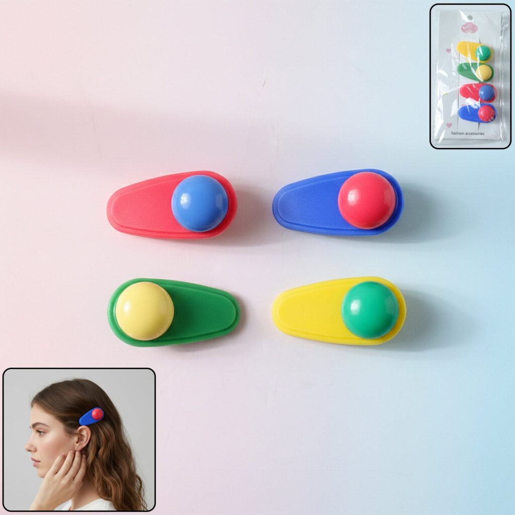 Decorative Snap Hair Clip Set