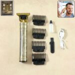 Electric Hair Trimmer with Precision Blade and Multiple Comb Attachments