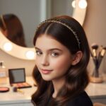 Elegant Gold Finish Decorative Hair Band (1 Pc) - Image 3