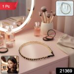 Elegant Gold Finish Decorative Hair Band (1 Pc) - Image 2
