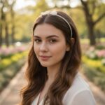 Elegant Pearl Beaded Slim Metal Hair Band (1 Pc) - Image 3