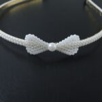Elegant Pearl Beaded Slim Metal Hair Band (1 Pc) - Image 5