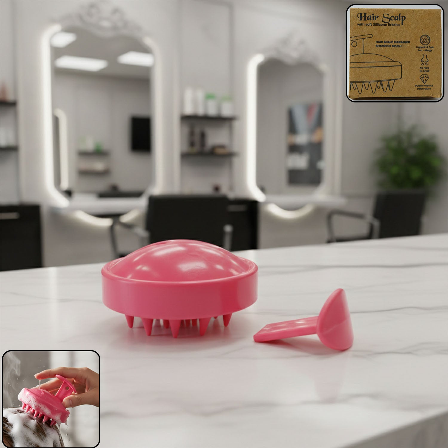 HairScalpMassager-WOSKU-01.jpg Silicone hair scalp massager shampoo brush with soft bristles