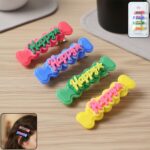 Cute Bone-Shaped Happy Snap Hair Clips Set