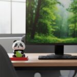 Solar Powered Moving Head Panda Showpiece (1 Pc) - Image 3