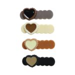 Heart Design Decorative Hair Clips Set (4 Pc) - Image 5