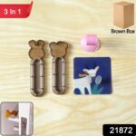 3 In 1 Cartoon Animal Door Stopper Set (1 Set) - Image 2