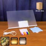 LED Acrylic Writing Board with USB Power (1 Set)