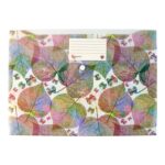 Printed A4 Document Folder – Leaf Design with Button Closure & Label Slot (1 Pc) - Image 5