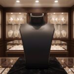 Premium Black Necklace Display Stand Mannequin Bust (1 Pc / 15x11 Cm) - Image 3