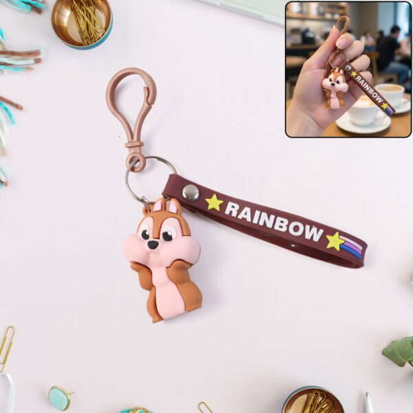 Cute Cartoon Animal Keychain (1 Pc )