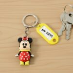 Cartoon Character Keychain with Name Tag