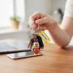 Cartoon Character Keychain with Name Tag (Mix Design, 1 Pc) - Image 3
