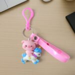 cute pig riding unicorn cartoon keychain (1 pc) - Image 4