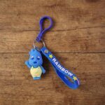 Cute Cartoon Character Keychain with Silicone Strap & Carabiner Clip – 1 Pc - Image 7