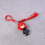 Cute Red Hair Cartoon Girl Silicone Keychain (1 Pc) - Image 7