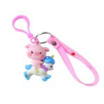 cute pig riding unicorn cartoon keychain (1 pc) - Image 5