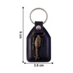 Premium Leather Finish Metal Sword Emblem Keychain (1 Pc) - Image 6