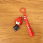 Cute Red Hair Cartoon Girl Silicone Keychain (1 Pc) - Image 8