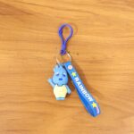 Cute Cartoon Character Keychain with Silicone Strap & Carabiner Clip – 1 Pc - Image 8