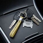Stylish Dual-Keyring Metal Car Keychain Set (1 Set) - Image 3