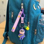 Cute Cartoon Doll Keychain with Strap and Pineapple Charm (1 Pc) - Image 5