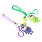 Cute Cartoon Doll Keychain with Strap and Pineapple Charm (1 Pc) - Image 4