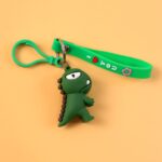 Cute Dinosaur Cartoon Silicone Keychain (1 Pc) - Image 4