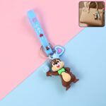 Cute cartoon squirrel character keychain