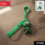 Cute Dinosaur Cartoon Silicone Keychain (1 Pc) - Image 2