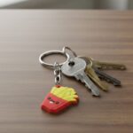 Cute Smiley French Fries Shape Cartoon Keychain (1 Pc) - Image 3