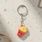 Cute Smiley French Fries Shape Cartoon Keychain (1 Pc) - Image 7